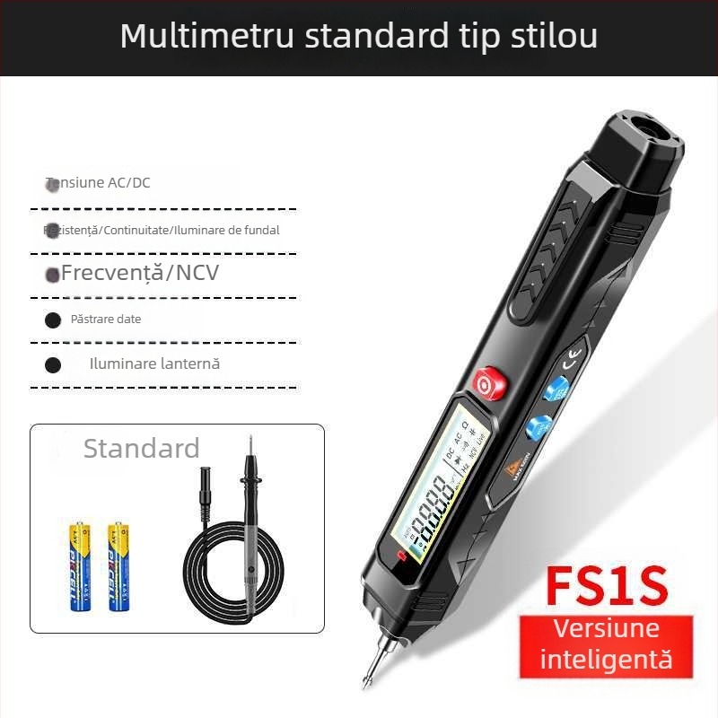 Tester electric stilou inteligent cu multimetrul digital — Măsurare tensiune de înaltă precizie, multifuncțional, detecție întreruperi de fire