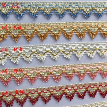 Dantelă pentru perdele cu ciucuri, accesorii pentru textile de uz casnic