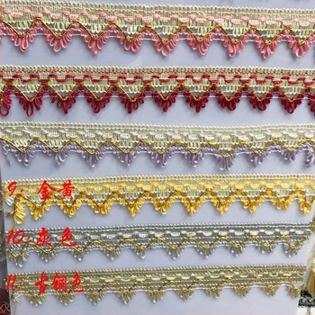 Dantelă pentru perdele cu ciucuri, accesorii pentru textile de uz casnic