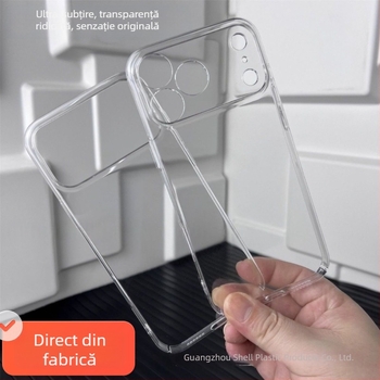 Carcasă din policarbonat ultra-subțire pentru iPhone 17 Pro Max, iPhone 17 Pro și iPhone 17 — transparență înaltă, anti-îngălbenire; compatibilă cu iPhone 13/14 și iPhone 15 Pro.