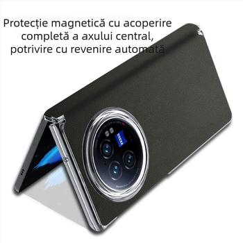 Carcasă Vivo X Fold3 cu balama magnetică, acoperire completă, protecție anti-cadere, stil premium de afaceri
