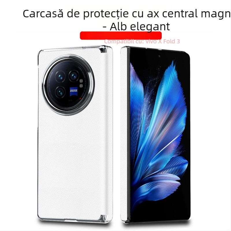 Carcasă Vivo X Fold3 cu balama magnetică, acoperire completă, protecție anti-cadere, stil premium de afaceri