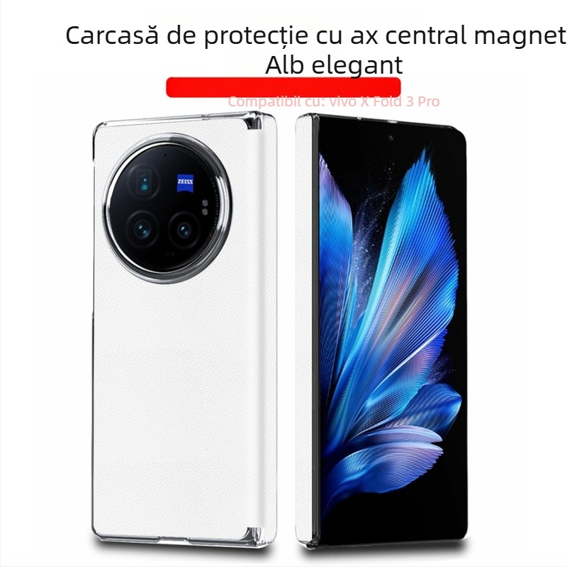 Carcasă Vivo X Fold3 cu balama magnetică, acoperire completă, protecție anti-cadere, stil premium de afaceri