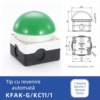 KONTRON Kang Zhen întrerupător de mână și pedală, resetare automată, blocare automată, model FAK-S/KC11/I