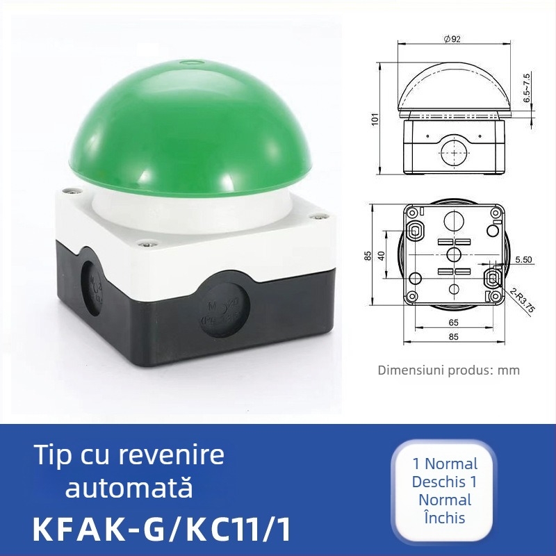 KONTRON Kang Zhen întrerupător de mână și pedală, resetare automată, blocare automată, model FAK-S/KC11/I