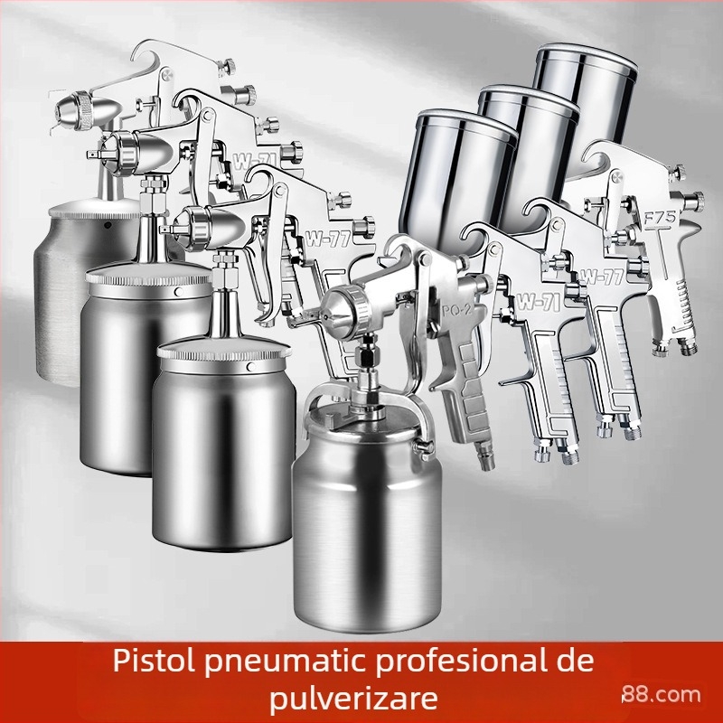 F75 pistol de pulverizare, W71 pistol de pulverizare pentru vopsire, W77 pistol de grund pentru mașini și mobilier PQ-2