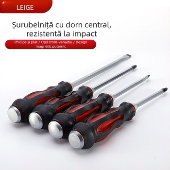 Regt Steel set de șurubelnițe Philips și plat, din oțel crom-vanadiu, magnetice, mâner PVC antiderapant, 1–8 mm, 175 g
