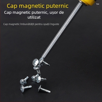 Set de șurubelnițe industrial cu cap Phillips și plat, dublu cap, șurubelniță telescopică cu utilizare duală