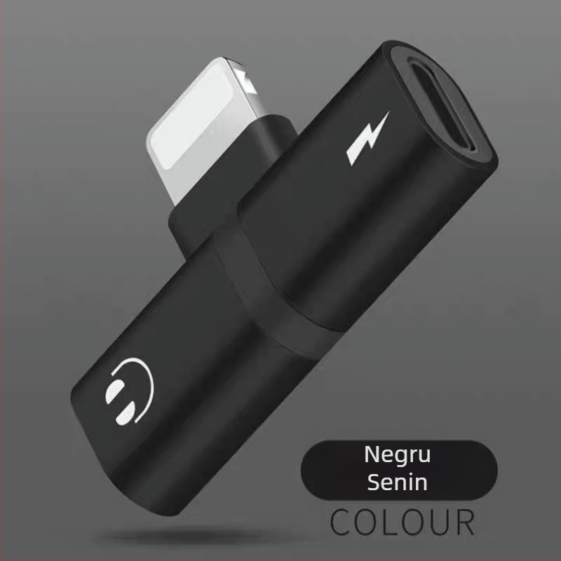 Convertor audio 2 în 1 cu interfețe Lightning pentru iPhone și iPad