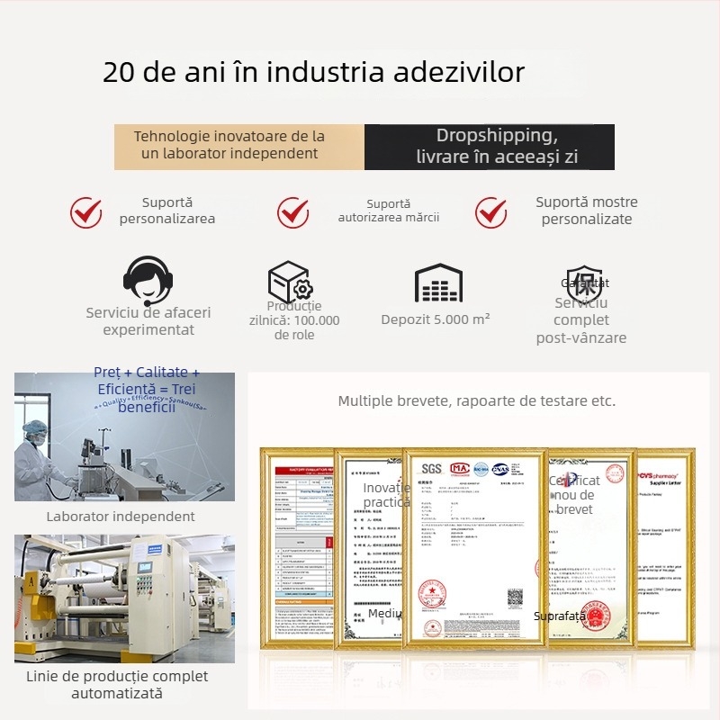 Rulou ecologic silențios pentru îndepărtarea acarienilor, cu foi autoadezive pentru praf și păr – ușor de rupt și de utilizat