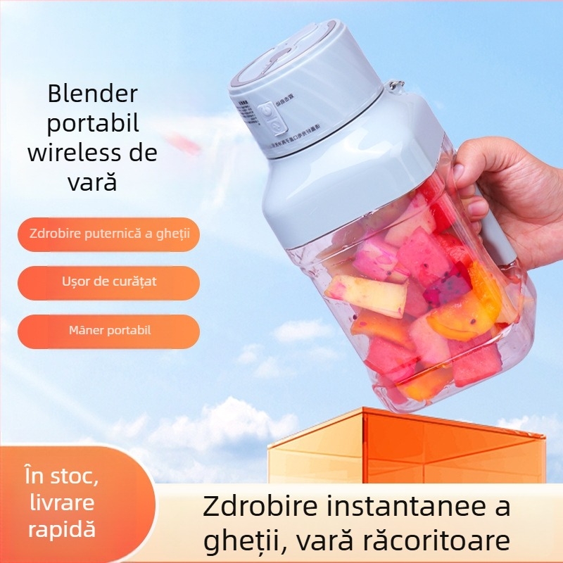Storcător portabil pentru fructe și legume, capacitate mare 1,0–1,5 L, zdrobire de gheață