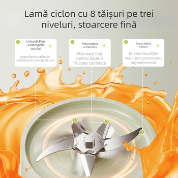 Bear storcător portabil pentru fructe și legume, cană de sucuri, model LLJ-E03U1