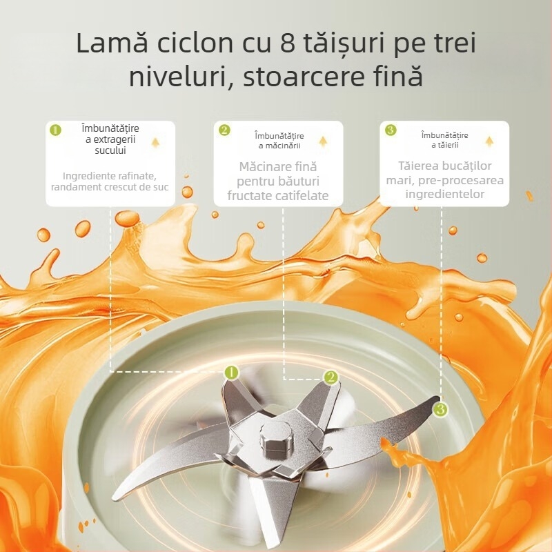 Bear storcător portabil pentru fructe și legume, cană de sucuri, model LLJ-E03U1