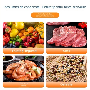 Curățător portabil fără fir pentru fructe și legume, uz casnic — eliminarea reziduurilor de pesticide și sterilizare