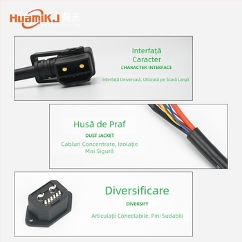 Cablu de încărcare cu conector 2+6 pini, de înaltă putere, cu fir de semnal; cablu de conectare a bateriei litiu, cablu de descărcare și încărcare