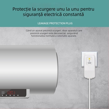 Priză cu întrerupător, protecție la scurgeri pentru boilere, aparate de aer condiționat și robinete electrice