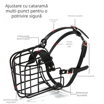 Botă metalică pentru câini de talie mare – pregătire, previne mușcăturile și consumul dezordonat de hrană