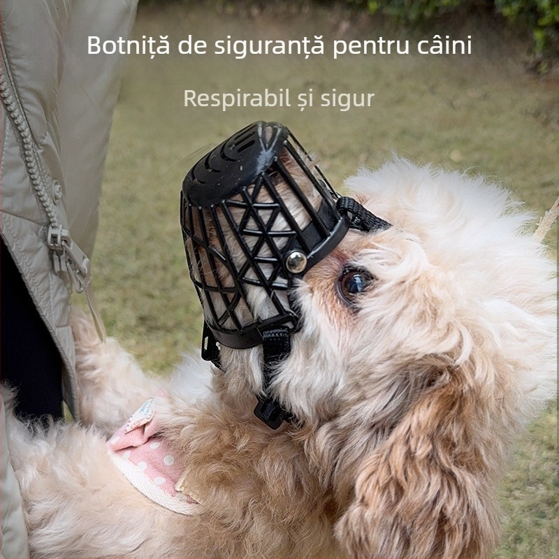 Botniță pentru câini de talie medie – anti-mușcătură și anti-lătrat, pentru câini de familie