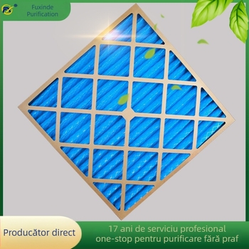 Filtru lavabil de tip plăci, cu cadru din hârtie, pentru climatizare centrală