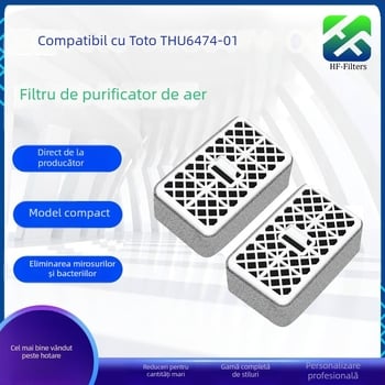 Element filtru HF pentru Toto THU6474-01 purificator de aer | filtru de deodorare a mirosurilor de la toaletă