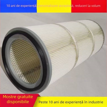 Cartuș de filtrare a aerului cu element de filtrare din poliester acoperit