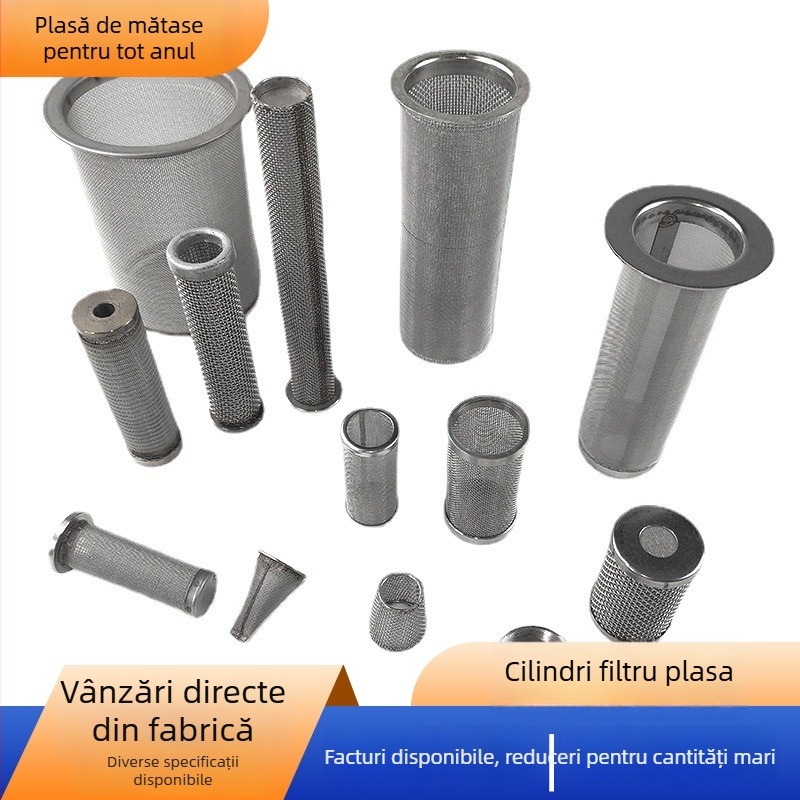 Separator frontal pentru ulei și apă uzată, tambur filtrant cilindric din oțel inox 304, tip Y