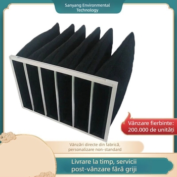 Filtru din cărbune activ pentru aer, tip pungă, eficiență medie