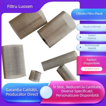 Filtru tubular din oțel inoxidabil cu plasă țesută, element filtrant și tub central
