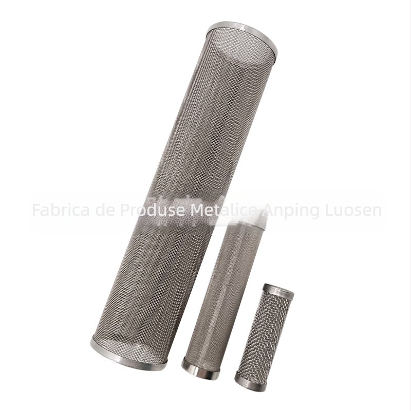 Filtru tubular din oțel inoxidabil cu plasă țesută, element filtrant și tub central
