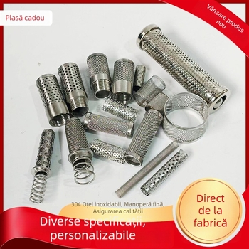 Give Hair Filtru din oțel inoxidabil - țeavă perforată cu plasă, ramă pentru elementul de filtrare în formă de coș și placă perforată înclinată