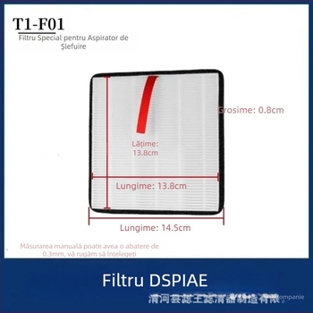 Filtru de înlocuire din bumbac pentru DSPIAE T1-F01 aspirator de birou