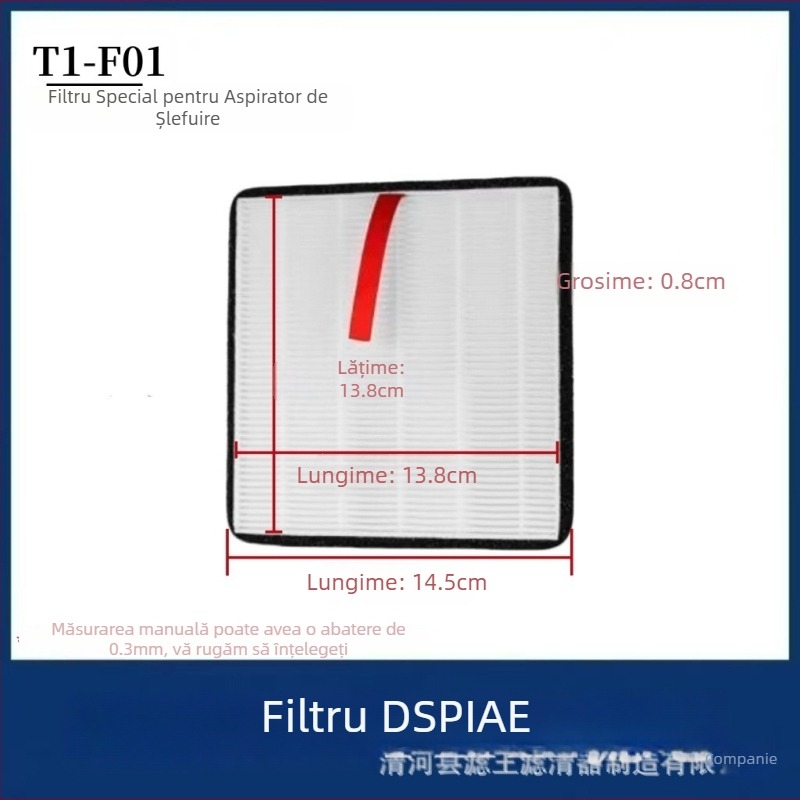 Filtru de înlocuire din bumbac pentru DSPIAE T1-F01 aspirator de birou