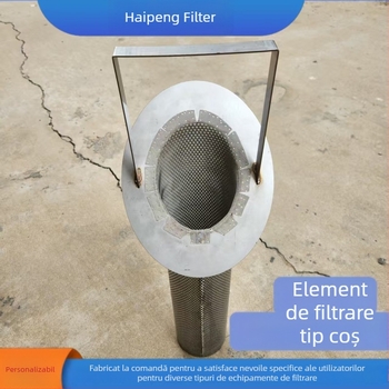 Cartuș filtrant din oțel inoxidabil, personalizat de producător, cu coș înclinant, dublu strat, filtru de tip Y cu flanșă, cartuș tip T