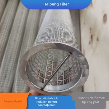 Cartuș filtrant din oțel inoxidabil, personalizat de producător, cu coș înclinant, dublu strat, filtru de tip Y cu flanșă, cartuș tip T