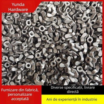 Piuliță fluture din oțel carbon, turnată, îngroșată, strânsă manual
