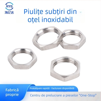 Piuliță subțire din oțel inoxidabil, filet fin, conector rezervor, filet imperial, piuliță hex extern subțire