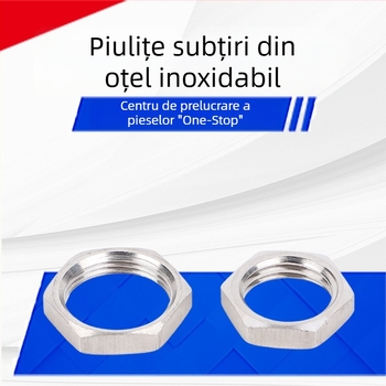 Piuliță subțire din oțel inoxidabil, filet fin, conector rezervor, filet imperial, piuliță hex extern subțire