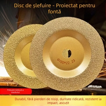 Disc diamant pentru șlefuire fontă și metale, disc plat de 100 mm pentru lustruire