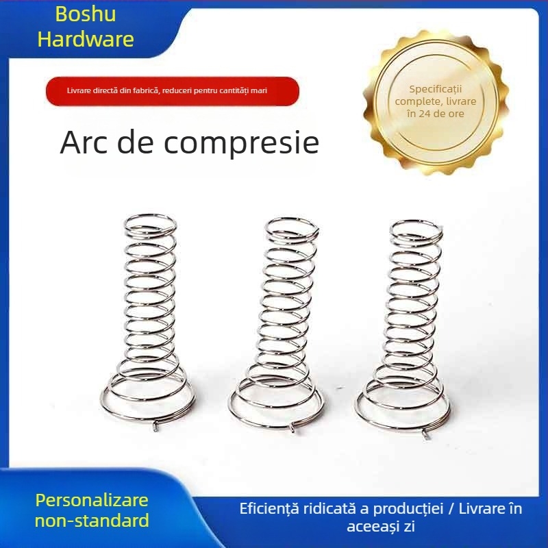 Arc de compresie din oțel inoxidabil pentru aparate mici, arc de revenire de precizie și arc torsional