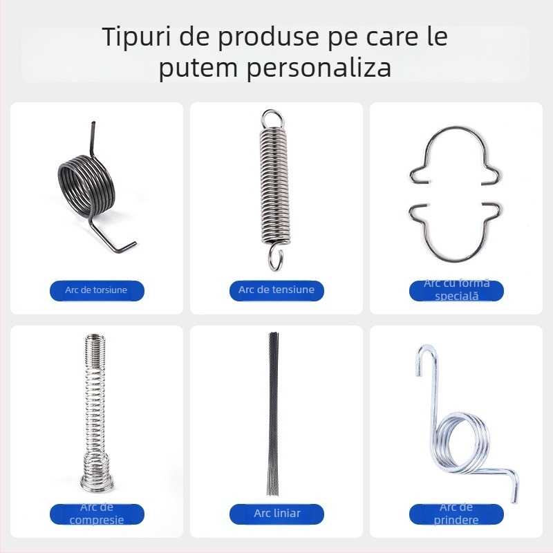 Arc de compresie din oțel inoxidabil pentru aparate mici, arc de revenire de precizie și arc torsional