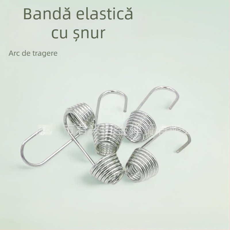 Cârlig pentru cort din frânghie elastică, accesorii pentru frânghie, arc de tensiune, cârlig pentru curea împletită
