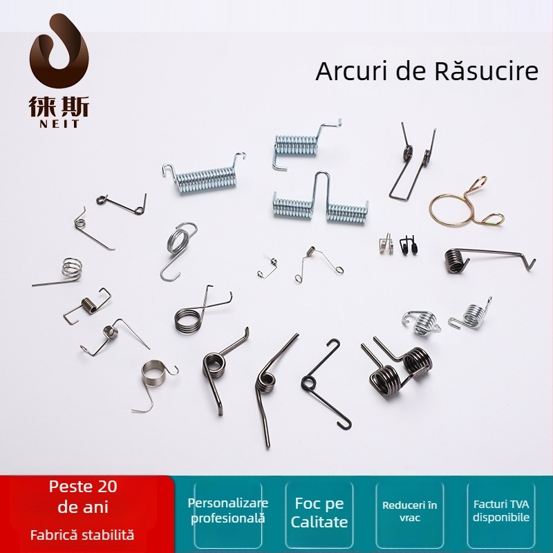 Cataramă din oțel inoxidabil cu arc, personalizată, formă specială – pentru compresie, tracțiune, răsucire și cuplu