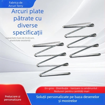 Arcuri plate, cu forme rectangulare și trapezoidale, arcuri lungi de compresie pentru scări de copii și perne de șezut.