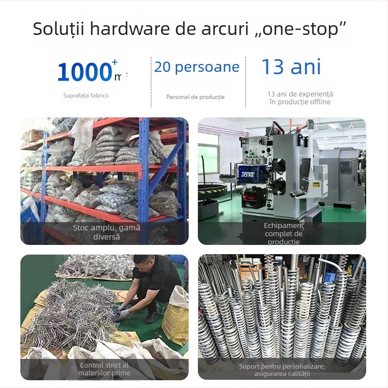 Arcuri plate, cu forme rectangulare și trapezoidale, arcuri lungi de compresie pentru scări de copii și perne de șezut.