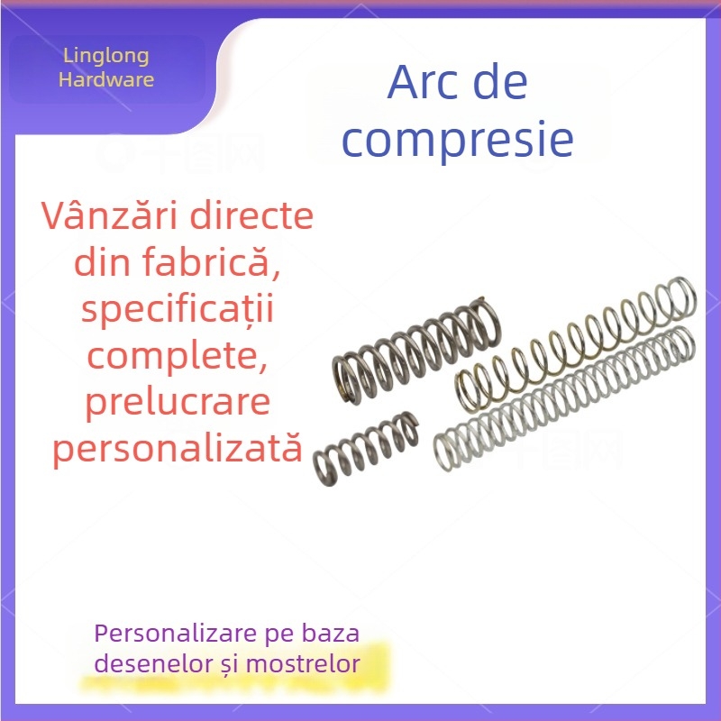 Arcuri de compresie cu elasticitate înaltă, diverse specificații, prelucrate