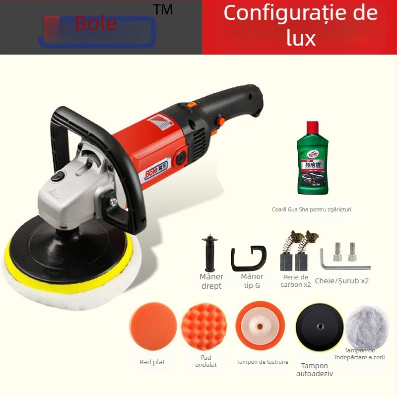 Mașină de polisare și ceruire auto, 220V, pentru mașini și pardoseli din marmură