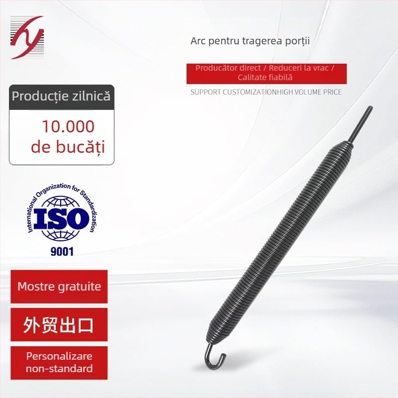Barieră integrată cu arc de tensiune cu două cârlige, arc telescopic cu elasticitate înaltă, arc din oțel 65Mn rezistent la oboseală, la comandă