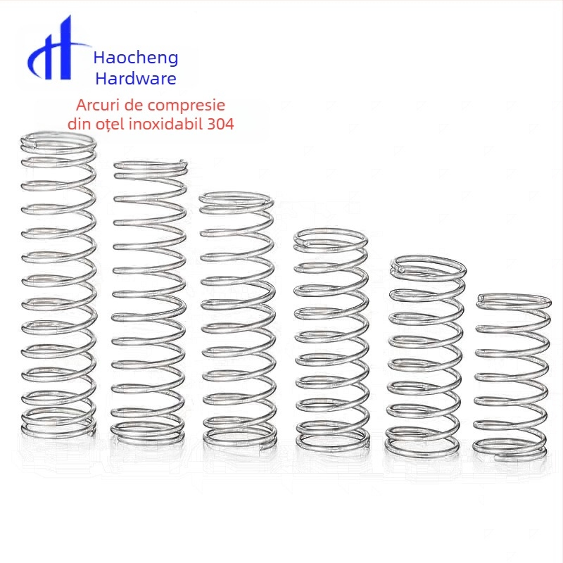 Arc compresie din oțel inoxidabil 304 pentru buton tactil, arc de revenire mic, Ø13 mm exterior, Ø12 mm interior, fir Ø1,5 mm, pas Ø5 mm