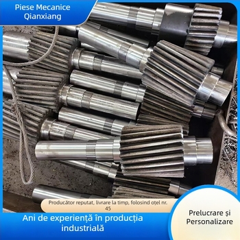 Ax mare pentru transmisie mecanică, nestandard, cu șanțuri spline și ax de tensionare