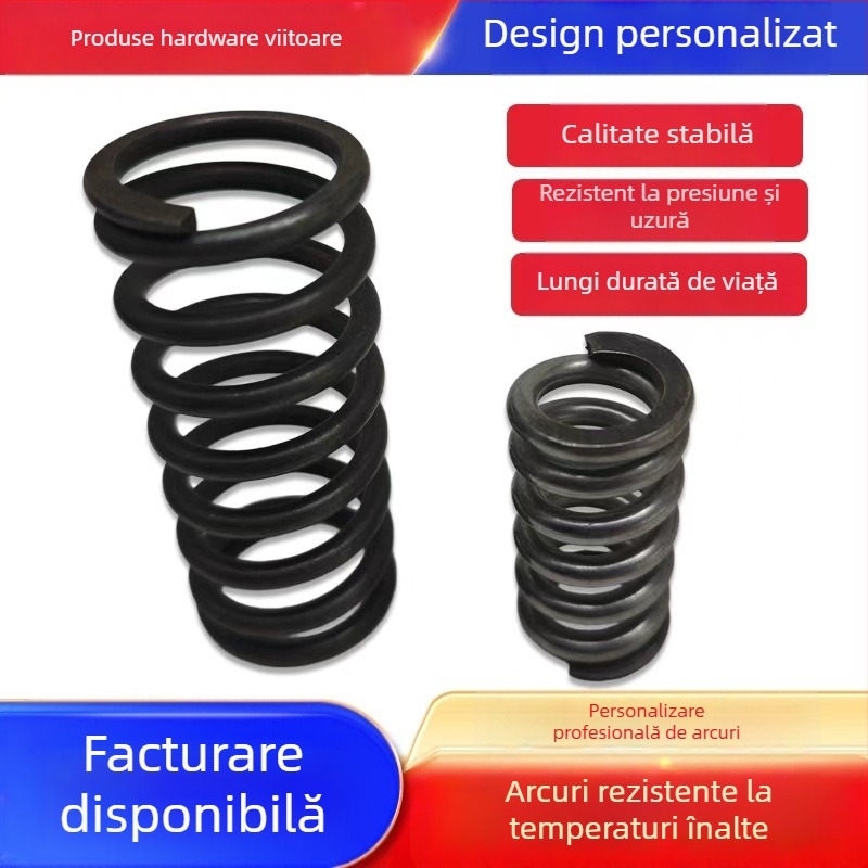 Arc de compresie din oțel inoxidabil 304, rezistent la temperaturi înalte, arc de revenire de înaltă rezistență, arc metal 65Mn, personalizare non-standard